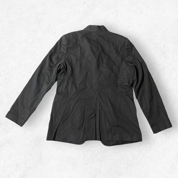 Mossimo Women's Washed up Black Coat No Buttons Lined Dress Up Back Vent XL - Picture 2 of 9